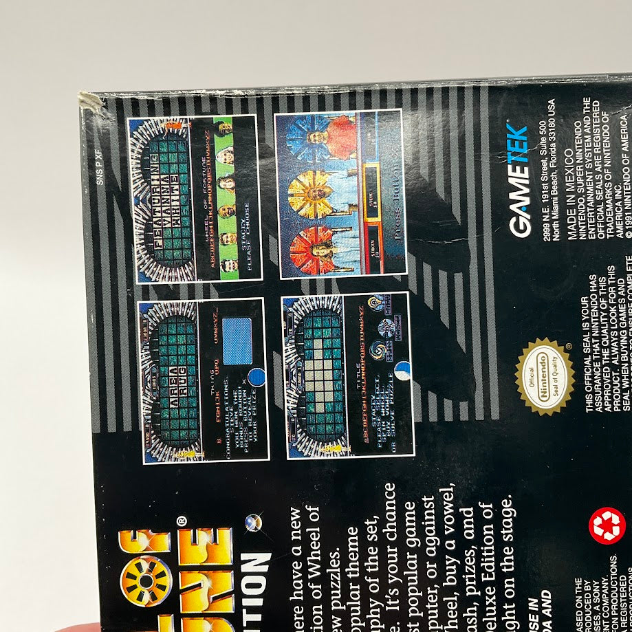 Wheel of Fortune Deluxe Edition Super Nintendo Used