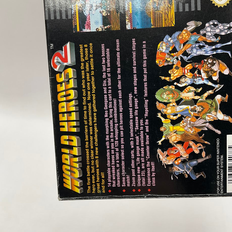 World Heroes 2 Super Nintendo Used