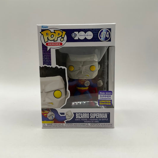 Bizarro Superman Funko Pop! WB 100 #474 2023 Summer Convention