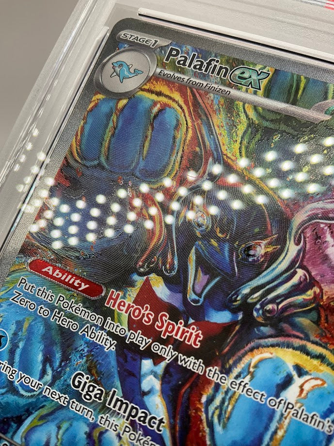 Palafin ex Pokemon Prismatic Evolutions Special Illustration Rare #151 PSA 10