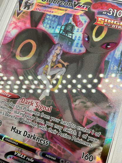 Umbreon VMAX Pokemon Brilliant Stars Full Art #TG23 PSA 10