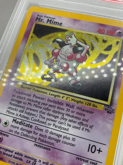 Mr. Mime Pokemon Jungle Holo #6 PSA 8