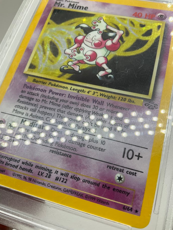 Mr. Mime Pokemon Jungle Holo #6 PSA 8