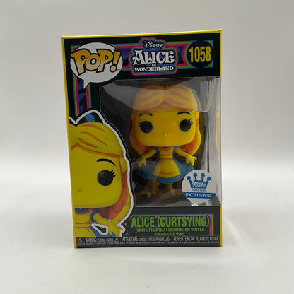 Alice (Curtsying) (Blacklight) Funko Pop! Alice in Wonderland #1058 Exclusive