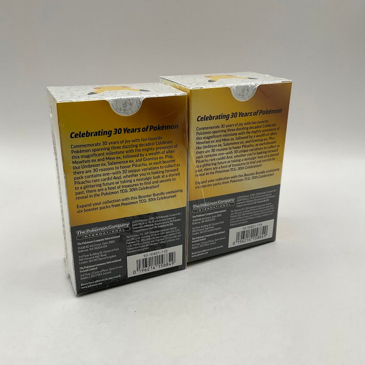 Pokemon: *Package Error* 2x 30th Celebration Booster Bundles Wrapped Together #2