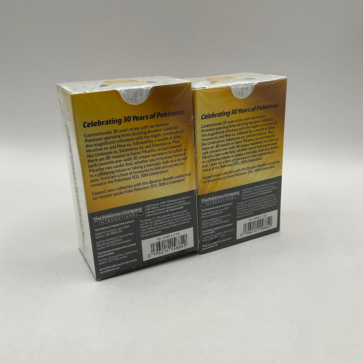Pokemon: *Package Error* 2x 30th Celebration Booster Bundles Wrapped Together #3