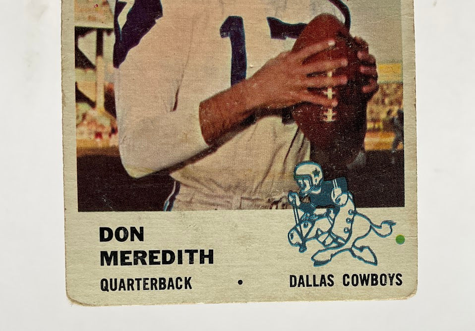 Don Meredith 1961 Fleer RC #41 Dallas Cowboys GD