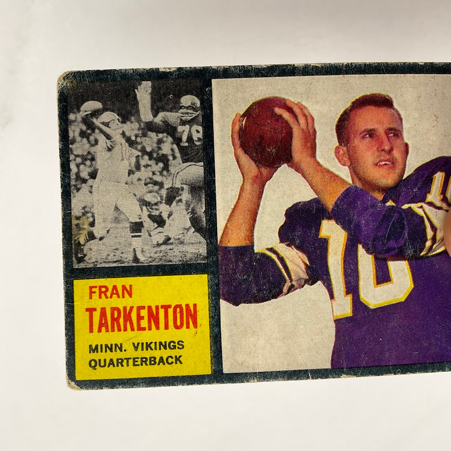 Fran Tarkenton 1962 Topps RC #90 Minnesota Vikings GD