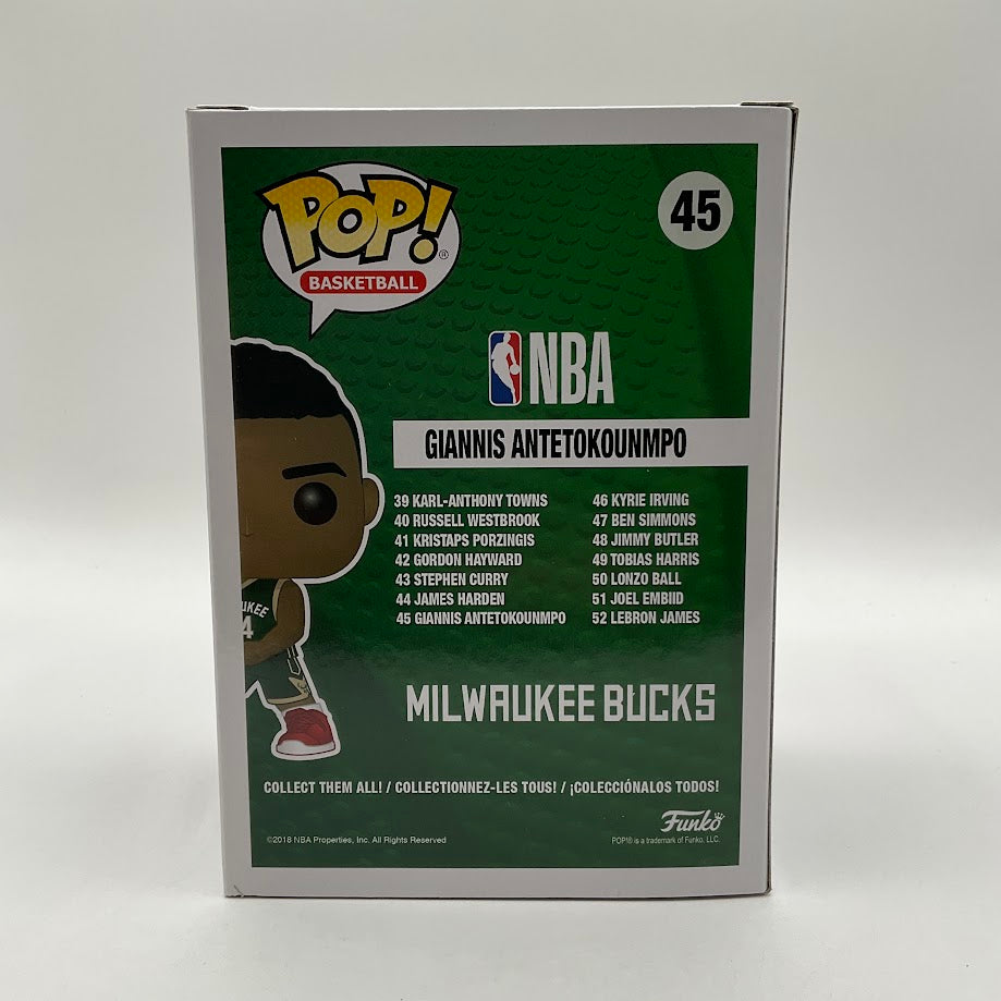 Giannis Antetokounmpo (Green) Funko Pop! Milwaukee Bucks #45 - Collector Store LLC
