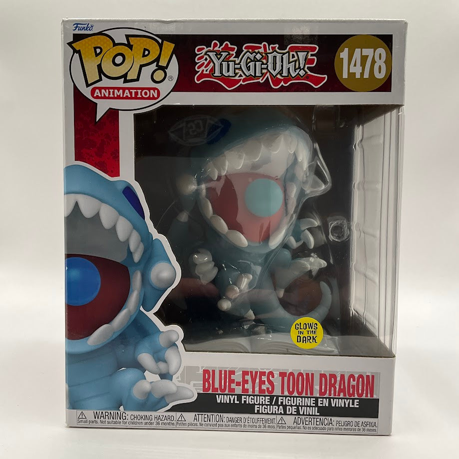 Blue-Eyes Toon Dragon Funko Pop! Yu-Gi-Oh! #1478 GITD - Collector Store LLC
