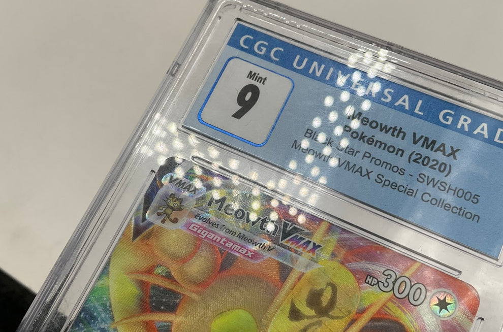 Meowth VMAX Pokemon Black Star Promo Special Collection #SWSH005 CGC 9 Meowth VMAX Pokemon Black Star Promo Special Collection #SWSH005 CGC 9