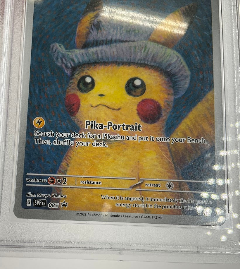 pokemon pikachu hat card Pikachu Felt Hat Print (Design A) 1 Graded Card Slab Frame main image 0