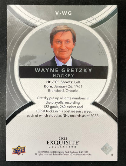 Wayne Gretzky 2021-22 Upper Deck Exquisite 43/99 #V-WG