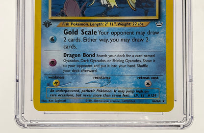 Shining Magikarp Pokemon Neo Revelation Holo 1st Edition #66 CGC 9