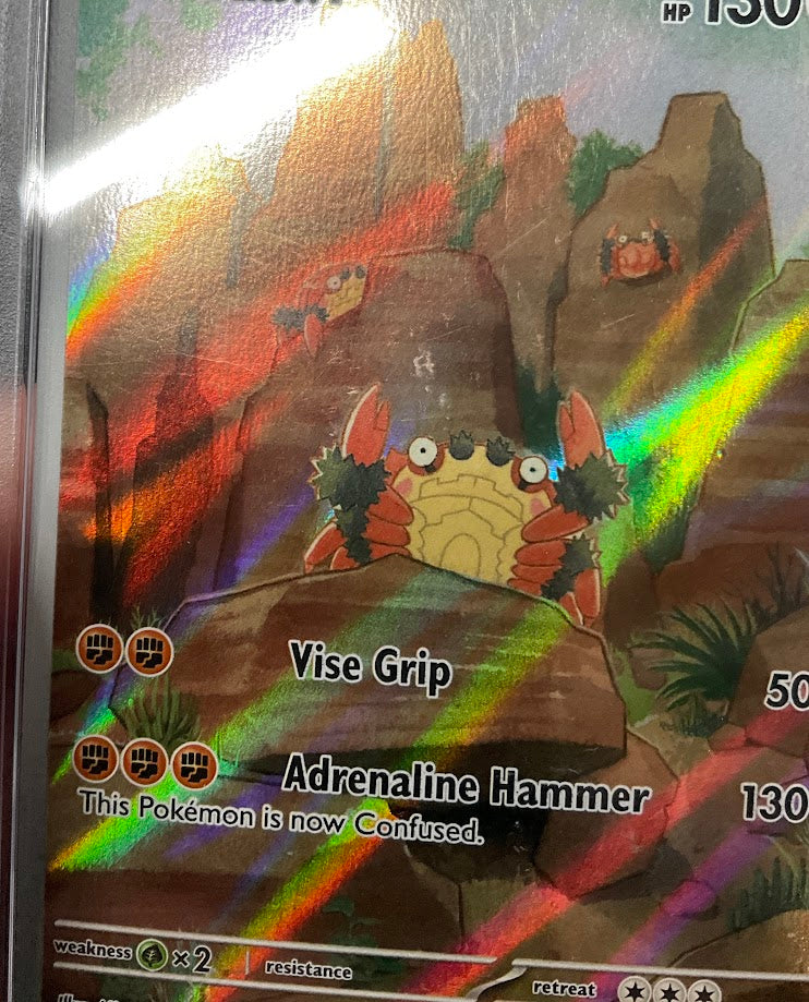 Klawf Pokemon Scarlet & Violet Illustration Rare #217 PSA 8