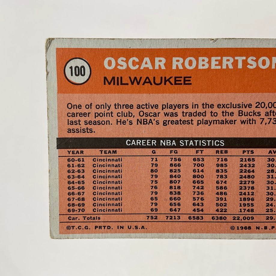 Oscar Robertson 1970-71 Topps #114 Milwaukee Bucks VG-EX