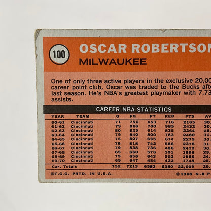 Oscar Robertson 1970-71 Topps #114 Milwaukee Bucks VG-EX
