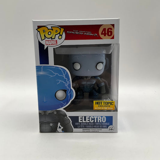 Electro Funko Pop! The Amazing Spider-Man 2 #46 GITD Hot Topic Exclusive
