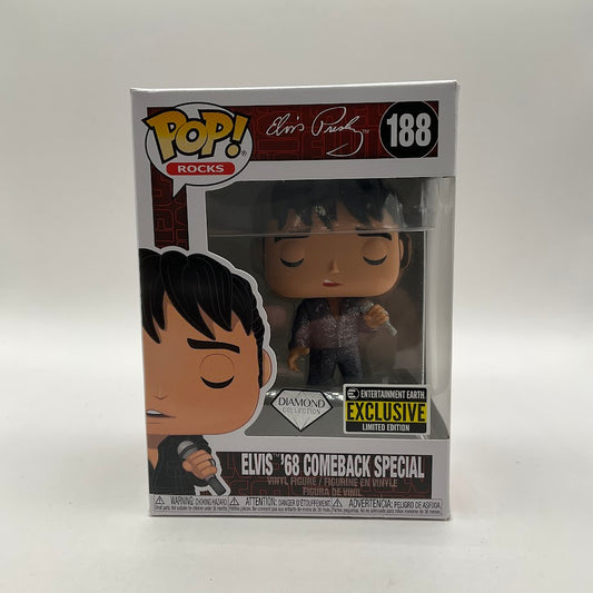 Elvis '68 Comeback Special Funko Pop! Rocks #188 Diamond Entertainment Earth