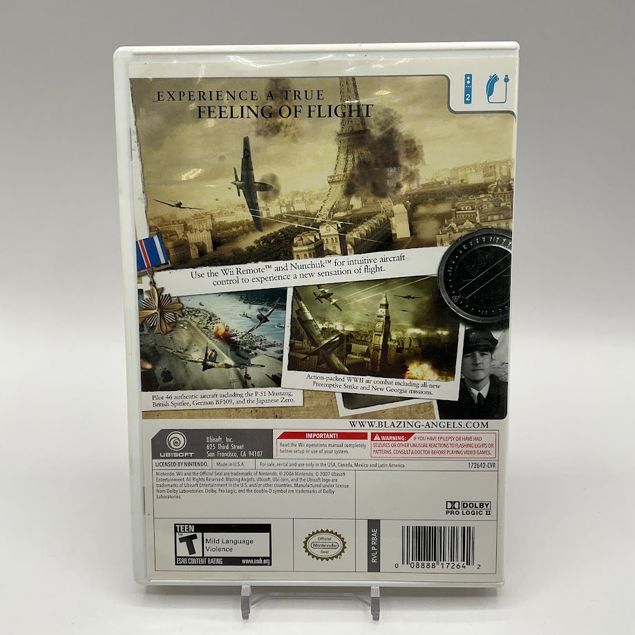 Blazing Angels Squadrons of WWII Wii Used