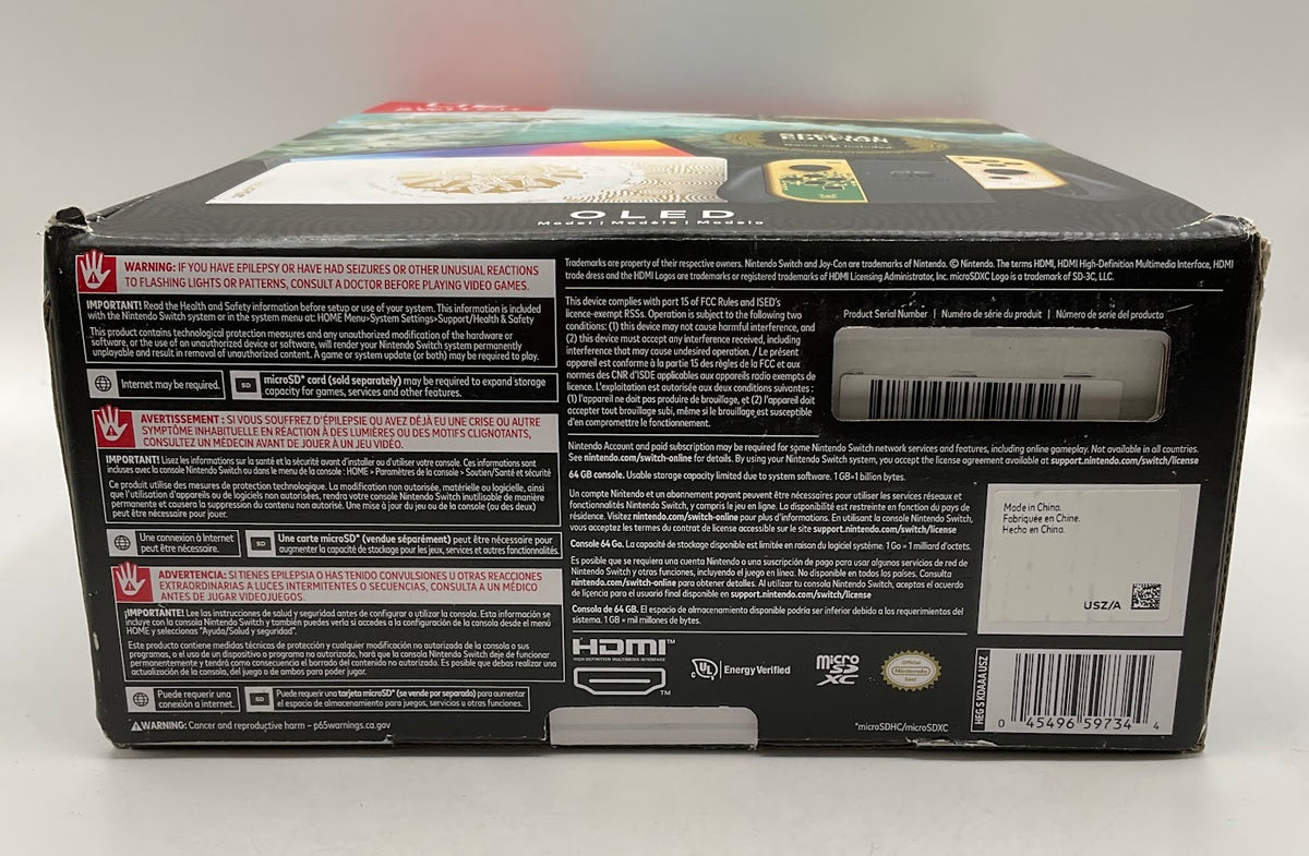 Nintendo Switch OLED The Legend of Zelda Tears of the Kingdom Console