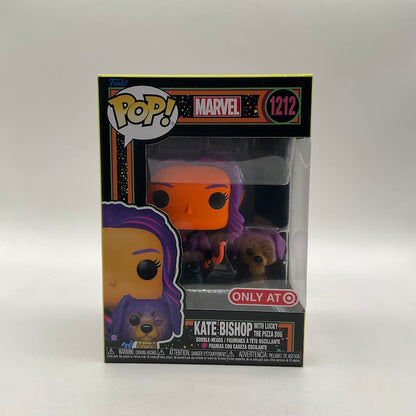 Kate Bishop with Lucky the Pizza Dog (Blacklight) Funko Pop! Marvel #1212 Target