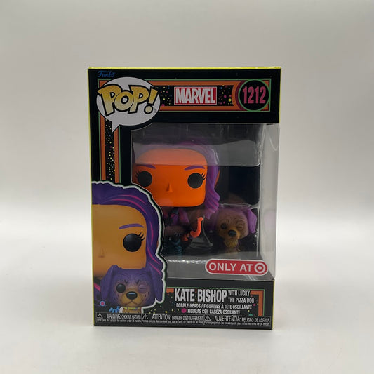 Kate Bishop with Lucky the Pizza Dog (Blacklight) Funko Pop! Marvel #1212 Target