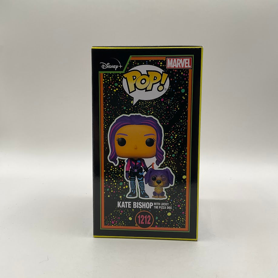Kate Bishop with Lucky the Pizza Dog (Blacklight) Funko Pop! Marvel #1212 Target