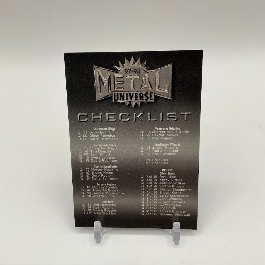1997-98 Skybox Basketball Metal Universe Hand Collated Set (1-125) - Collector Store LLC