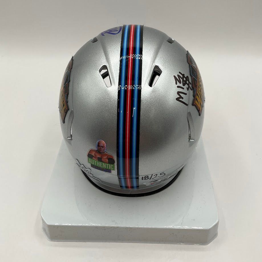 The Miz WWE Signed WrestleMania 41 Speed Mini Helmet 18/25 - Collector Store LLC