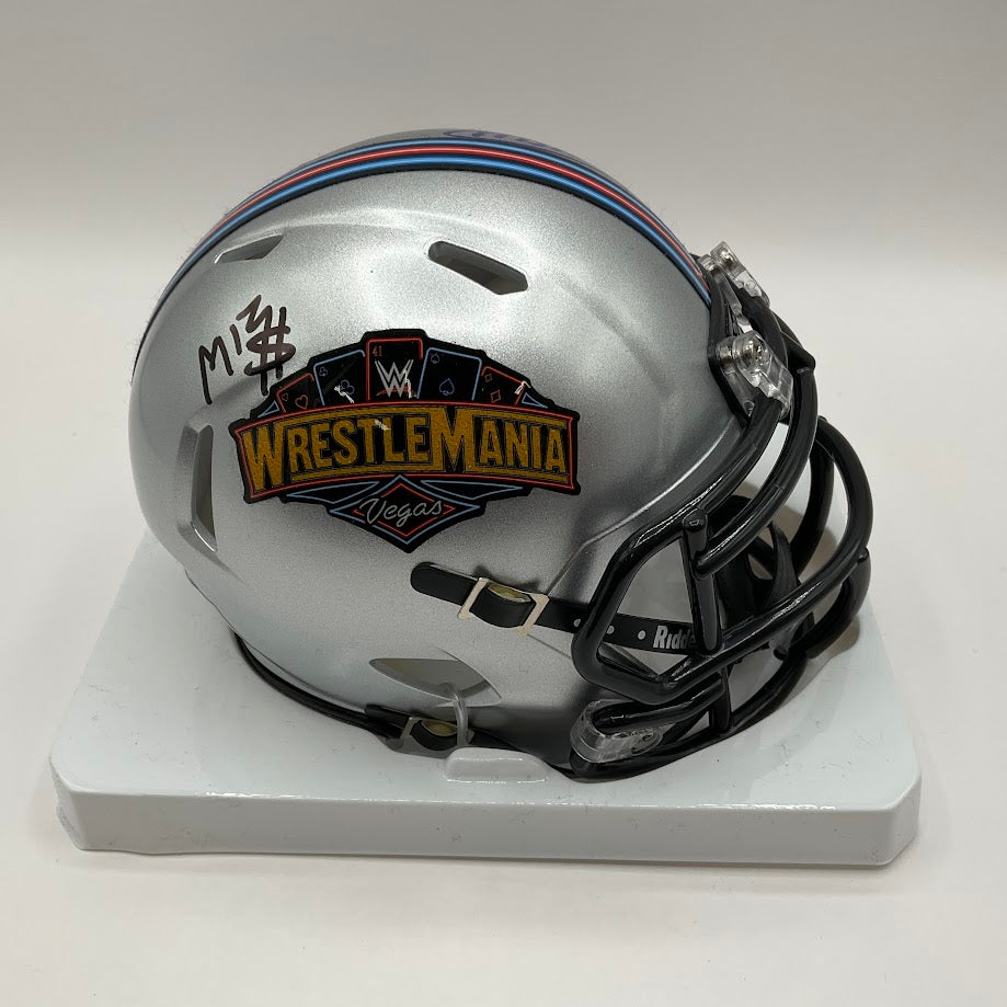 The Miz WWE Signed WrestleMania 41 Speed Mini Helmet 18/25 - Collector Store LLC