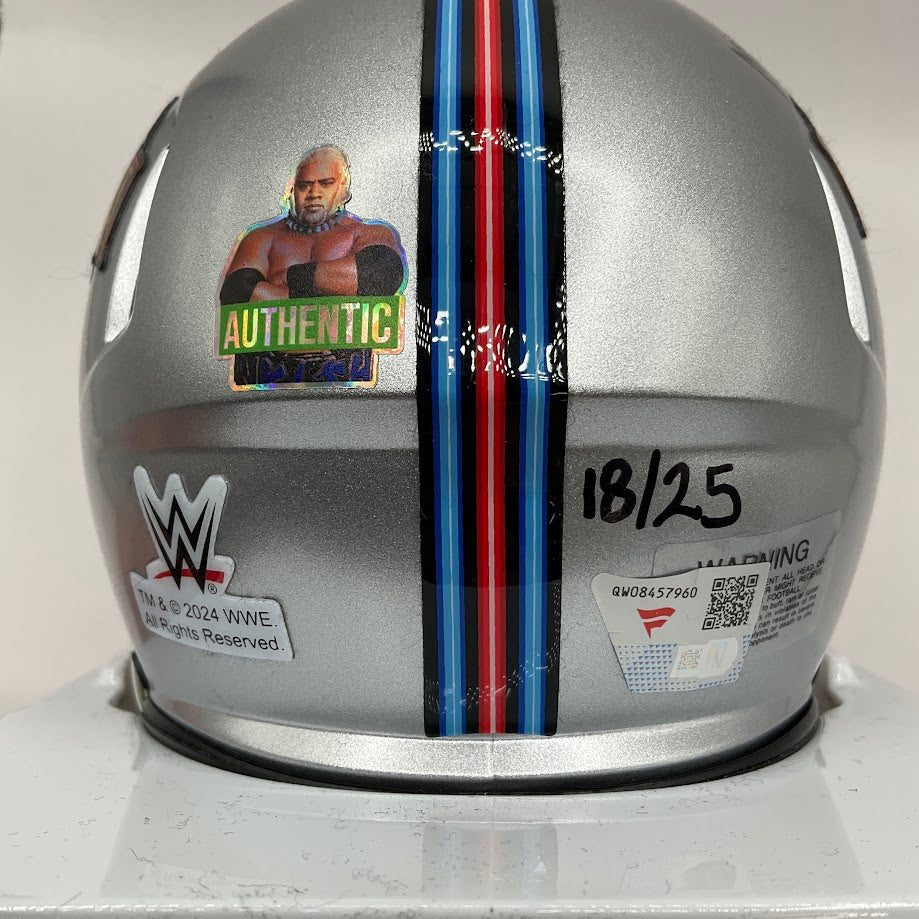 The Miz WWE Signed WrestleMania 41 Speed Mini Helmet 18/25 - Collector Store LLC