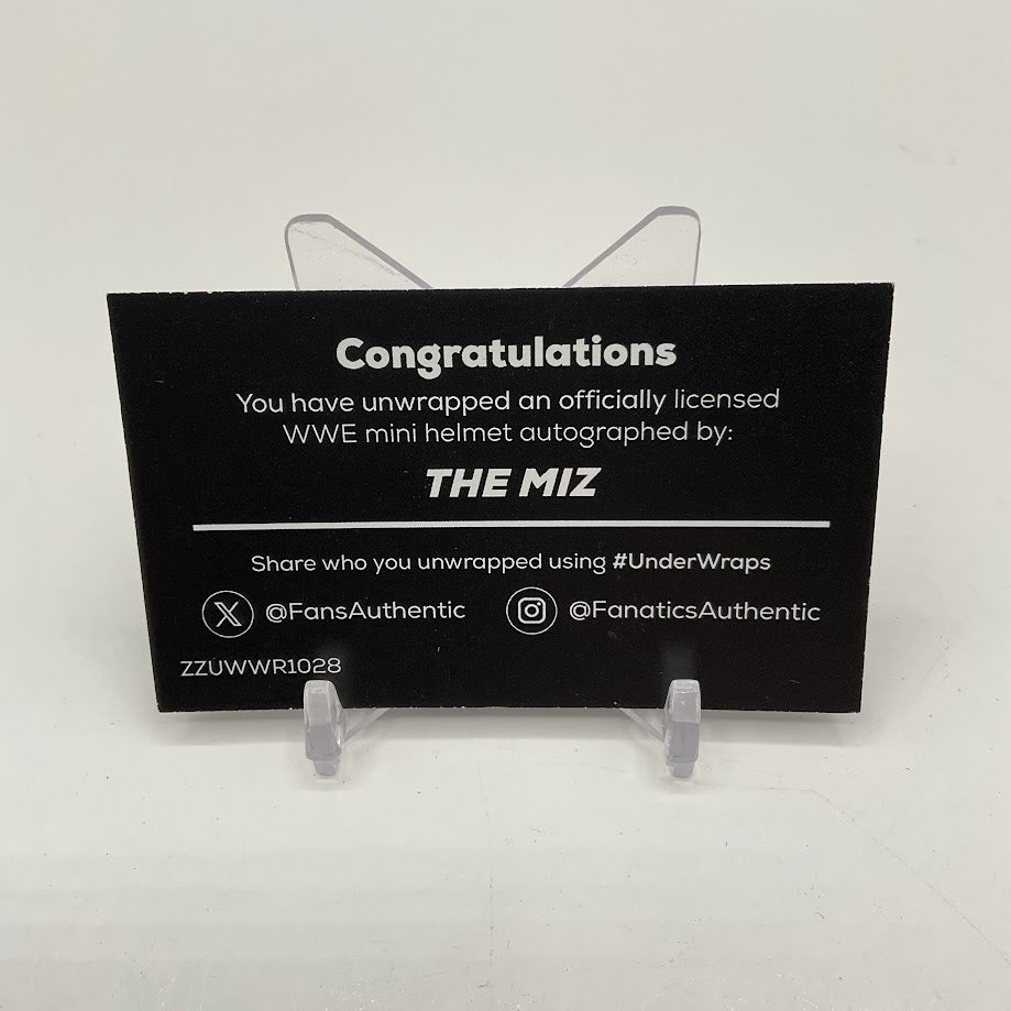 The Miz WWE Signed WrestleMania 41 Speed Mini Helmet 18/25 - Collector Store LLC