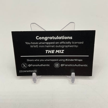 The Miz WWE Signed WrestleMania 41 Speed Mini Helmet 18/25 - Collector Store LLC