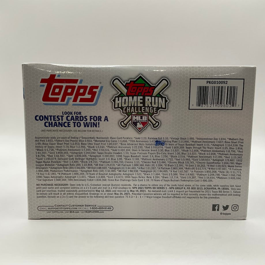 2021 Topps Series 1 Baseball Mega Box (Target Version) - Collector Store LLC