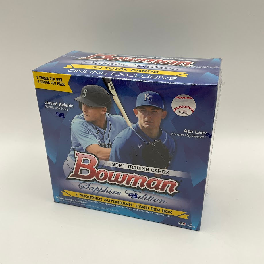 2021 Bowman Baseball Sapphire Hobby Box - Collector Store LLC