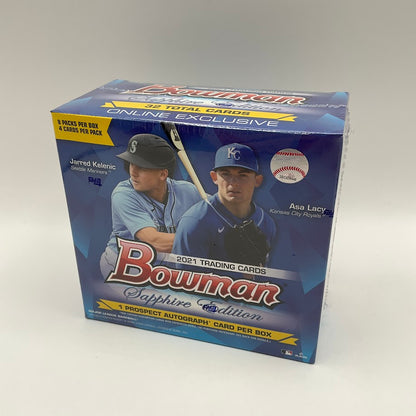 2021 Bowman Baseball Sapphire Hobby Box - Collector Store LLC