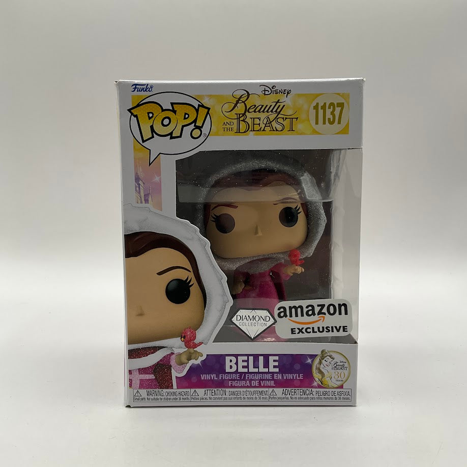 Belle Funko Pop! Beauty & The Beast #1137 Diamond Collection Amazon Exclusive