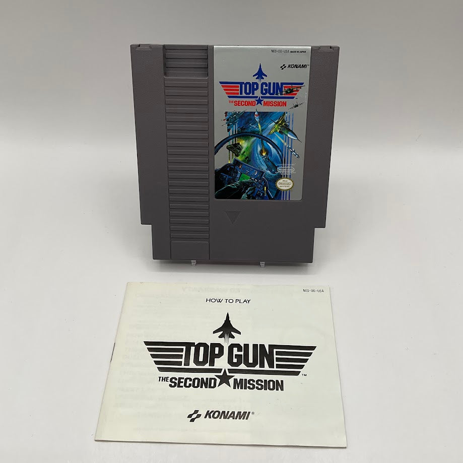 Top Gun The Second Mission NES Used with Game Manual