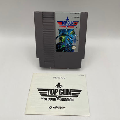 Top Gun The Second Mission NES Used with Game Manual