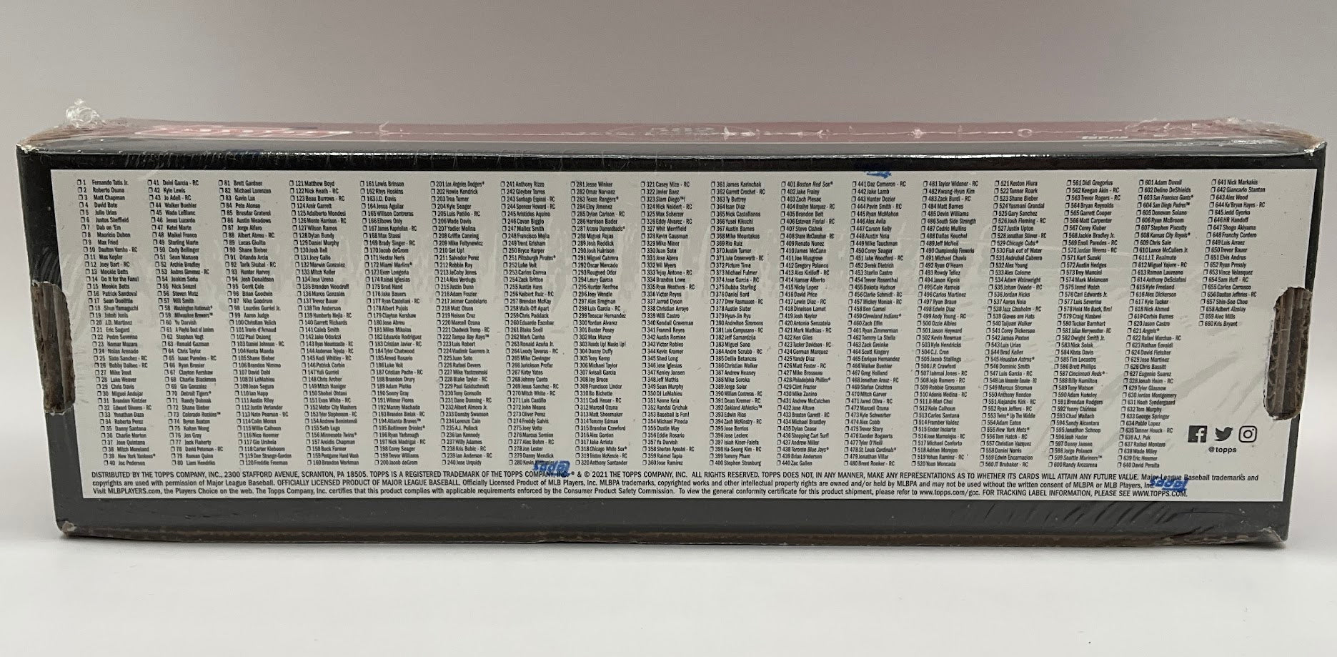 2021 Topps 582 Montgomery Club Factory Set - Collector Store LLC