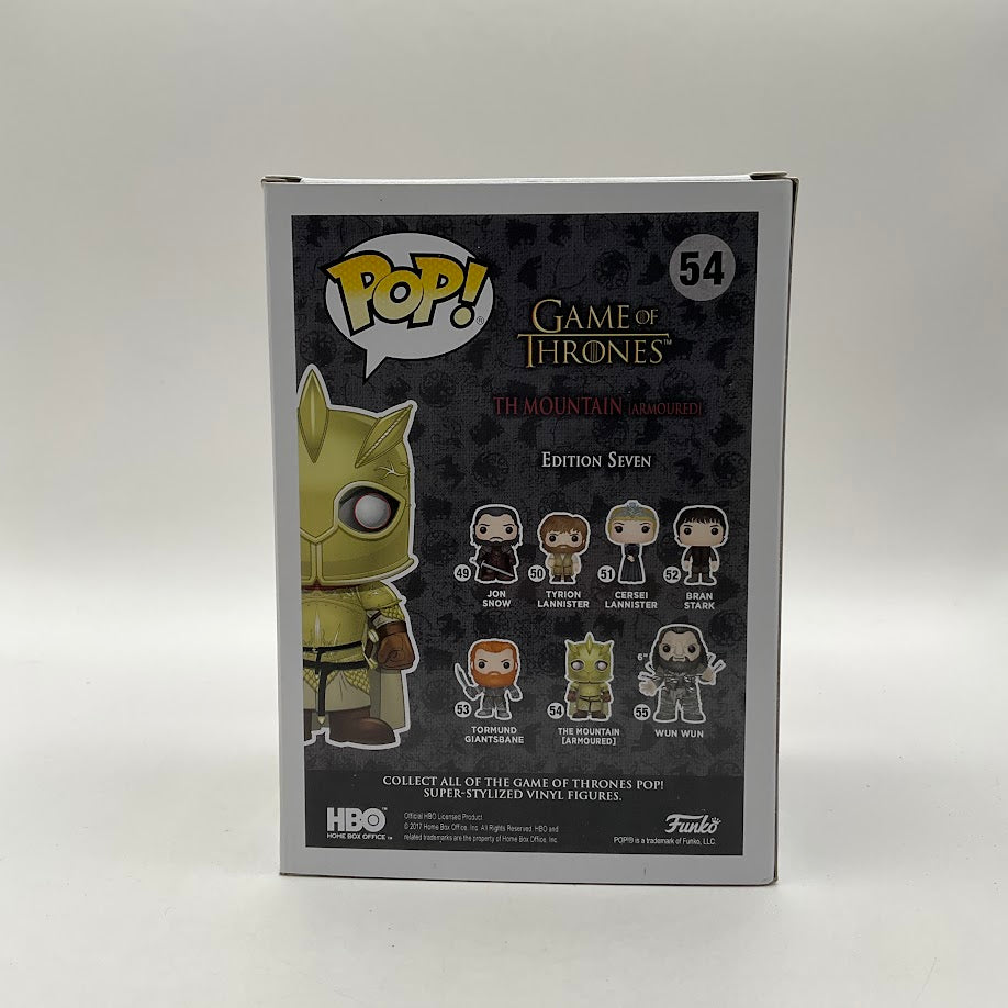 The Mountain (Armoured) Funko Pop! Game of Thrones #54 2017 Summer Convention