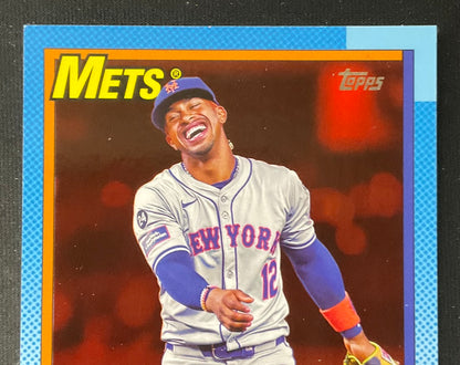 Francisco Lindor 2025 Topps 35th Anniversary '90 Swatch 11/25 #T90R-FL - Collector Store LLC