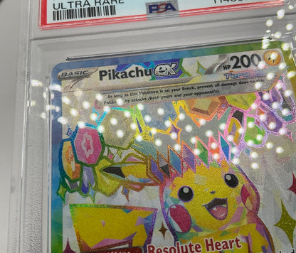 Pikachu ex Pokemon Surging Sparks Ultra Rare #219 PSA 9