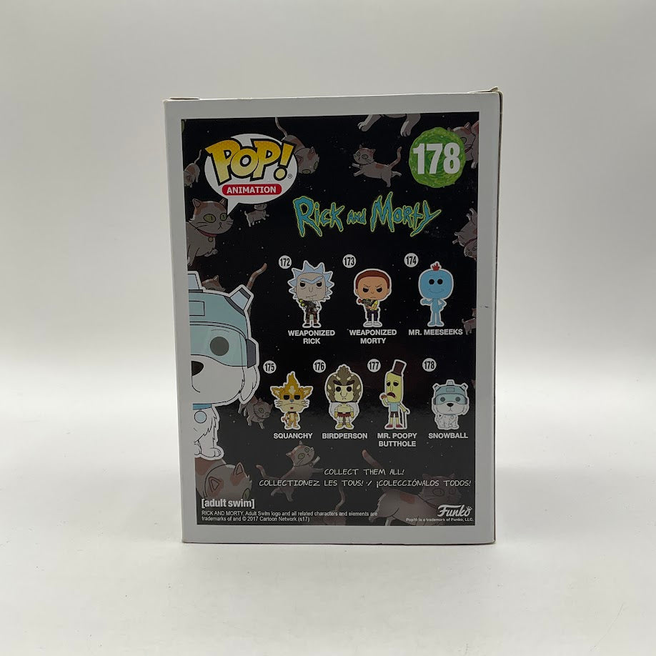 Snowball Funko Pop! Rick & Morty #178 Flocked LA Comic Con
