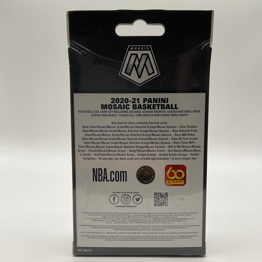 2020-21 Panini Mosaic Basketball Hanger Box - Collector Store LLC