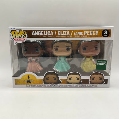 Angelica / Eliza / Peggy Funko Pop! Hamilton 3 Pack Barnes & Noble Exclusive