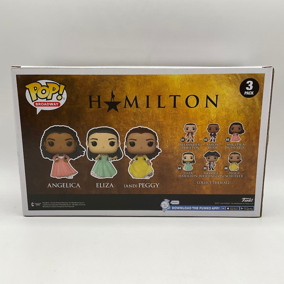 Angelica / Eliza / Peggy Funko Pop! Hamilton 3 Pack Barnes & Noble Exclusive