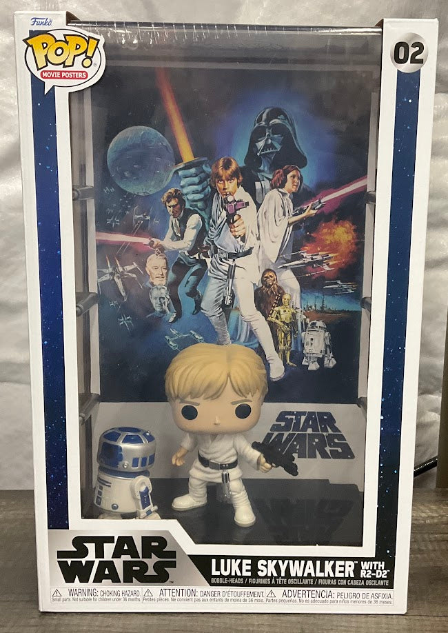 Luke Skywalker with R2-D2 Funko Pop! Star Wars Movie Posters #02