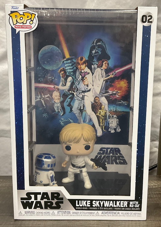 Luke Skywalker with R2-D2 Funko Pop! Star Wars Movie Posters #02